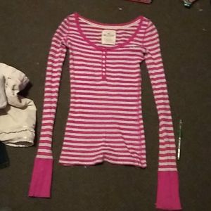 I'm selling a striped pink in gray shirt
